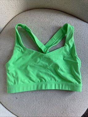 Paragon Fitwear Neon Green Cross-Back Sports Bra